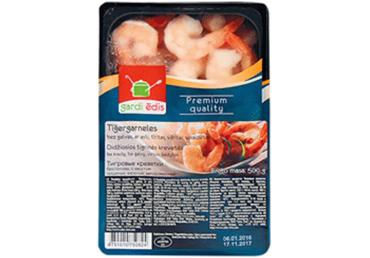 Tīģergarneles GARDI ĒDIS 26-30 tīrītas vārītas 400g