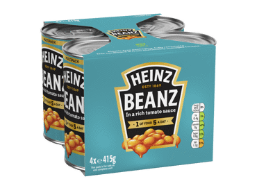 Ceptas pupiņas tomātu mērcē HEINZ 4x415g