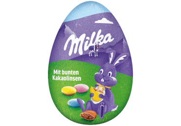 Piena šokolādes ola ar dražejām MILKA 50g