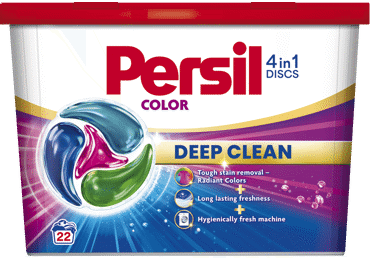 Veļas mazgāšanas kapsulas PERSIL Discs Color 22m.r.