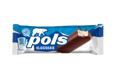 Saldējums POLS klasiskais šokolādes glazūrā 75g