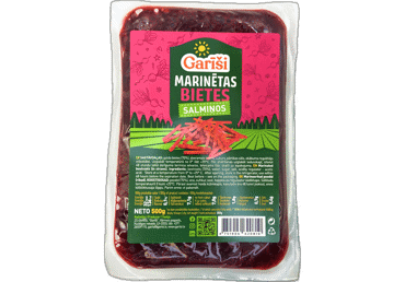 Bietes marinētas GARĪŠI salmiņos 500g