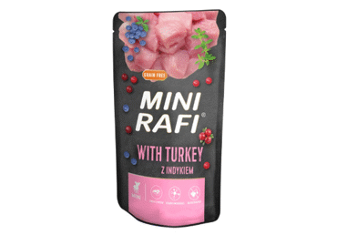 Konservi suņiem RAFI Mini tītara gaļa 150g