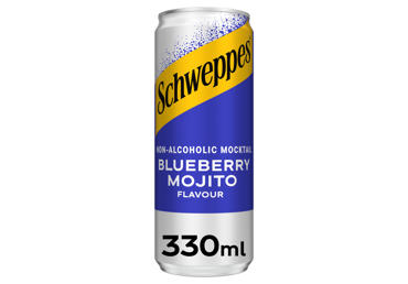 Gāz.dz. SCHWEPPES Blueb.Mojito 0,33L D