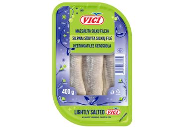 Siļķu fileja VIČI mazsālīta eļļā 400g - 1