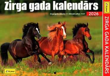 Kalendārs A4 Zirga gads Kuma