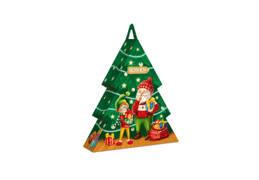 Konfekšu izlase Ziemassvētku egle ROSHEN 300g