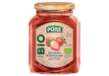 BIO zemeņu ievārījums PŪRE 400g