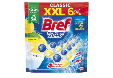 Tualetes bloks BREF PA Lemon 6x50g