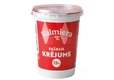 Skābais krējums VALMIERA 15% 450g