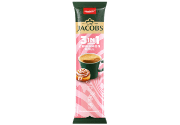 Šķīstošās kafijas dzēriens JACOBS 3in1 Cinamon 24x11,2g - 2