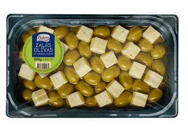 Zaļās olīvas ar Grieķu sieru BALTAIS kg