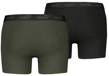 Vīriešu bokseršorti PUMA 2gab. melni zaļi L - 2