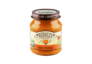 Biezenis RŪDOLFS BIO saldo ķirbju 4+ 120g