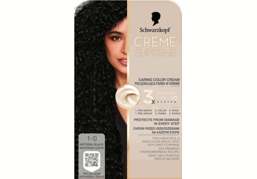 Matu krāsa SCHWARZKOPF CREME SUPREME 1-0