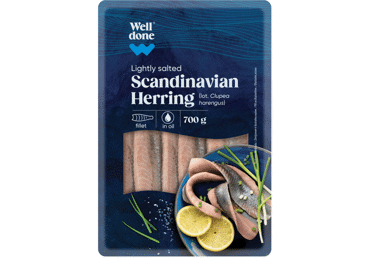 Skandināvu siļķes fileja WELL DONE 700g