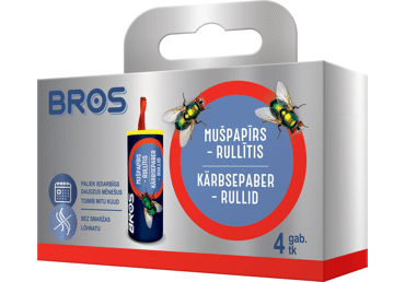 Mušpapīrs BROS rull.4gab.