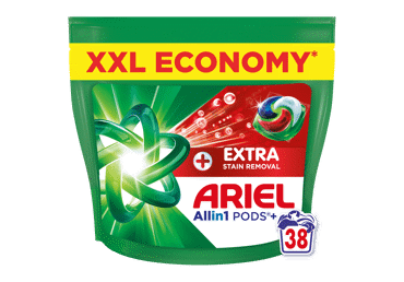 Veļas mazgāšanas kapsulas ARIEL Extra Clean 38gb - 1