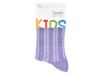 Bērnu zeķes SEVEN LEMON kokvilnas 25-27 - 3