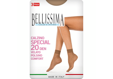 Sieviešu zeķes BELLISSIMA SPECIAL 20 miele 3p.