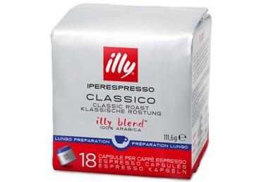 Kafijas kapsulas ILLY Iper Lungo 18x6,2g - 2