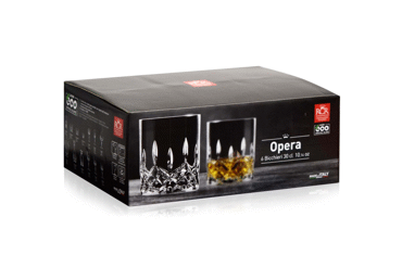 Viskija glāzes RCR Opera 300ml 6gab.