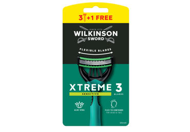 Vienreizējie skuveklļi WILKINSON XTREME SENSITIVE 4gab.