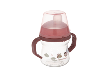 Krūzīte ar silikona snīpi CANPOL 150ml rozā