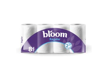 Tualetes papīrs BLOOM Regular 2k. 8ruļļi