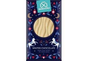 Baltā šokolād.ar piparkūkām SKRĪVERU 90g