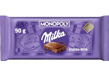 Piena šokolāde MILKA Alpu piena 90g