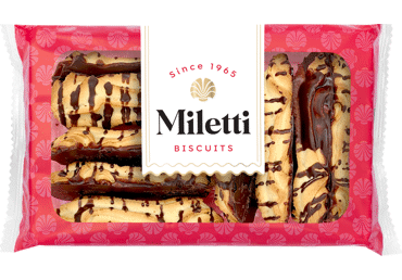 Cepumi piena ar kakao glaz. MILETTI 245g