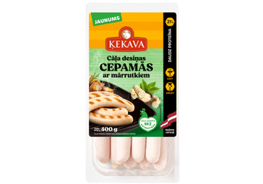 Karsti kūpinātas cāļa cepamdesiņas ar mārrutkiem ĶEKAVA 400g