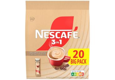 Šķīstošās kafijas dzēriens 3in1 NESCAFE Creamy Latte 20x15g
