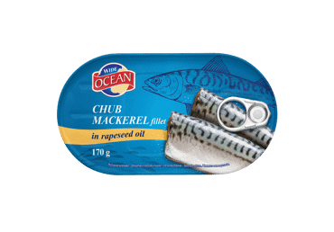 Makreles fileja eļļā WIDE OCEAN 170g