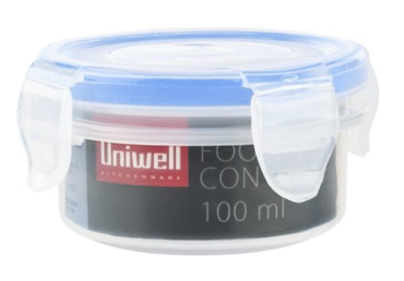 Hermētiska uzglab.kastīte UNIWELL 100ml