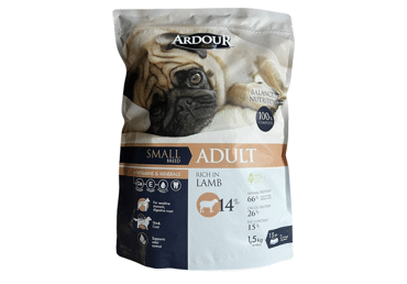 Sausā suņu barība ARDOUR maziem suņiem jēra 1,5kg