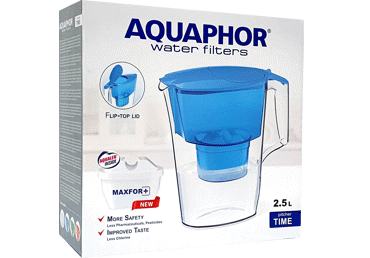 Ūdens filtra krūze zila AQUAPHOR Time
