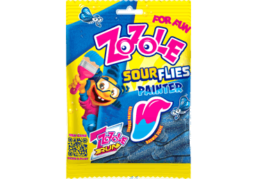 Želejkonfektes ZOZOLE Sour Flies Blue 75g