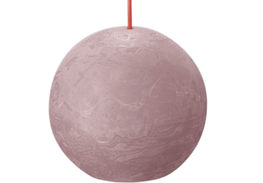 Svece SHINE ASH ROSE 8x8x7cm apaļa