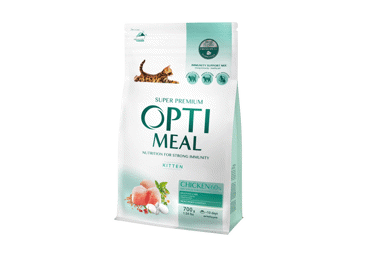 Kompleksā vistas sausā barība kaķiem OPTIMEAL 700g