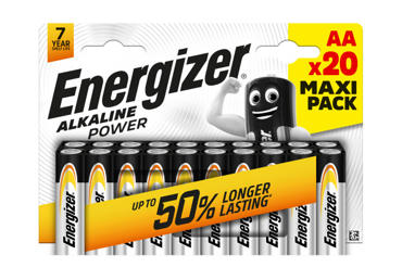 Baterijas ENERGIZER Alkaline Power AA 20gab.