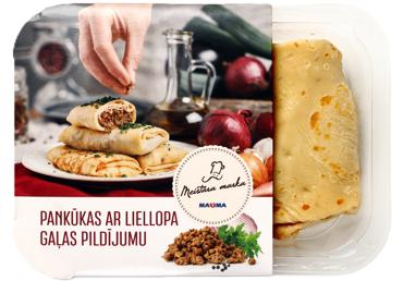 Pankūkas ar liellopa gaļas pildījumu MEISTARA MARKA 400g