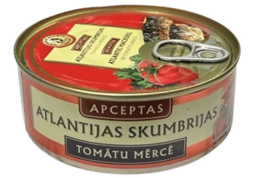 Makreles apceptas tomātu mērcē BRĪVAIS VILNIS 240g - 1