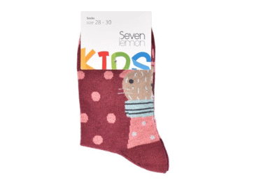 Bērnu zeķes SEVEN LEMON kokvilnas 34-36 - 3