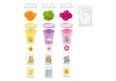 Radošais komplekts Puķu pods So Slime 3gab. - 2