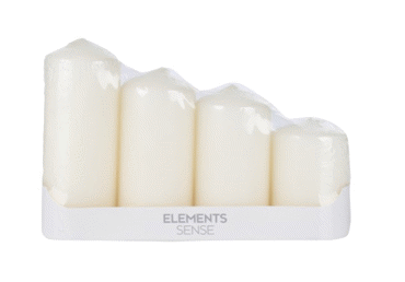 Sveču komplekts ELEMENTS 4gab.dažādi izmēri - 1