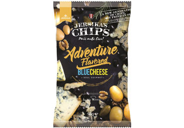 Čipsi JERSIKA ar zilo sieru 90g