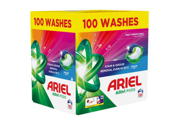 Veļas mazgāšanas kapsulas ARIEL Color 100m.r. - 1