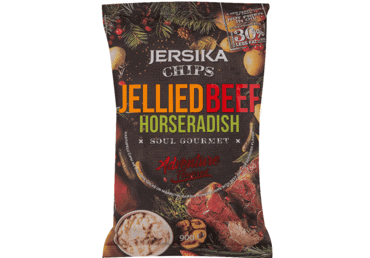 Čipsi JERSIKA ar gaļas un mārrutku garšu 90g